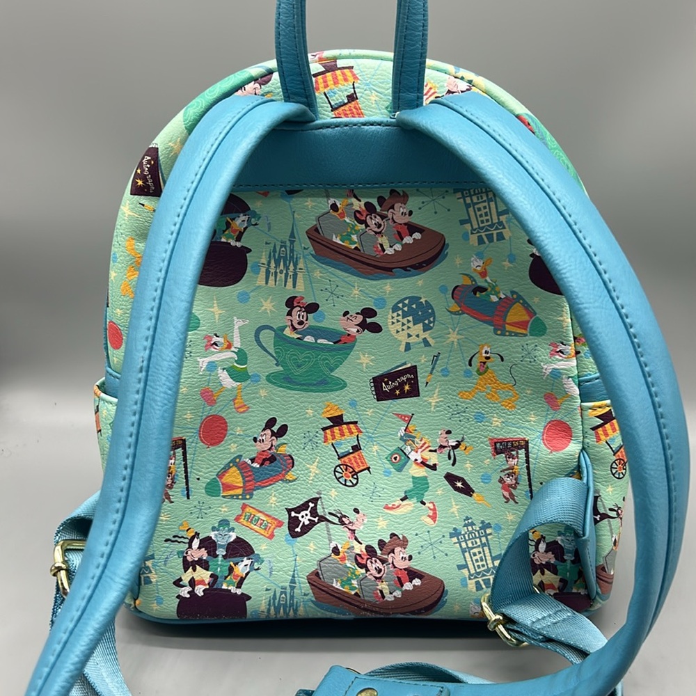Disney Mickey Mouse & Friends Play in the Park Loungefly Mini Backpack - Picture 3 of 10